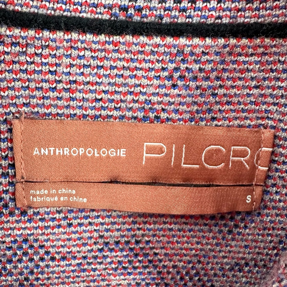 Anthropologie Pilcro Debra Sweater Jacket Cardigan Womens Small Cropped Boho - Picture 4 of 10